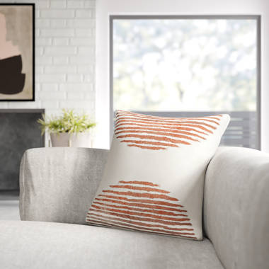 Trent Austin Design Maxey Terracotta Square Throw Pillow